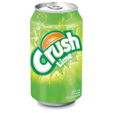 Crush Lime Soda Can 355ml case 24ct - soda
